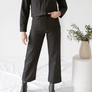 Laude the Label Canvas Straight Pant-Black 6